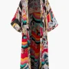 Allover Print Kimono Sleeve Cover Up>MICAS Online