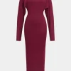 Backless Cut Out Long Sleeve Maxi Dress>MICAS Best