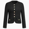 Button Tweed Blazer>MICAS Fashion