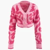 Colorblock V-neck Knit Button Up Cardigan>MICAS Sale