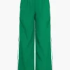 Contrast Side Stripe Pocket Elastic Waist Pants>MICAS Hot