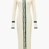 Contrast Trim Button Down Knitted Dress>MICAS Hot