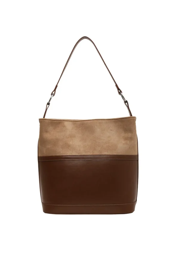 Faux Leather Patchwork Shoulder Bag>MICAS Best