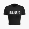 Letter Print T-shirt>MICAS Fashion