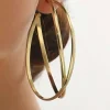Metal Big Circle Earrings>MICAS Outlet