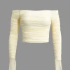 Off-The Shoulder Long-Sleeve Top>MICAS Outlet