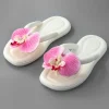 Orchid Decoration Flip Flop Slippers>MICAS Clearance