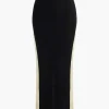 Patchwork Knit Maxi Skirt>MICAS Best