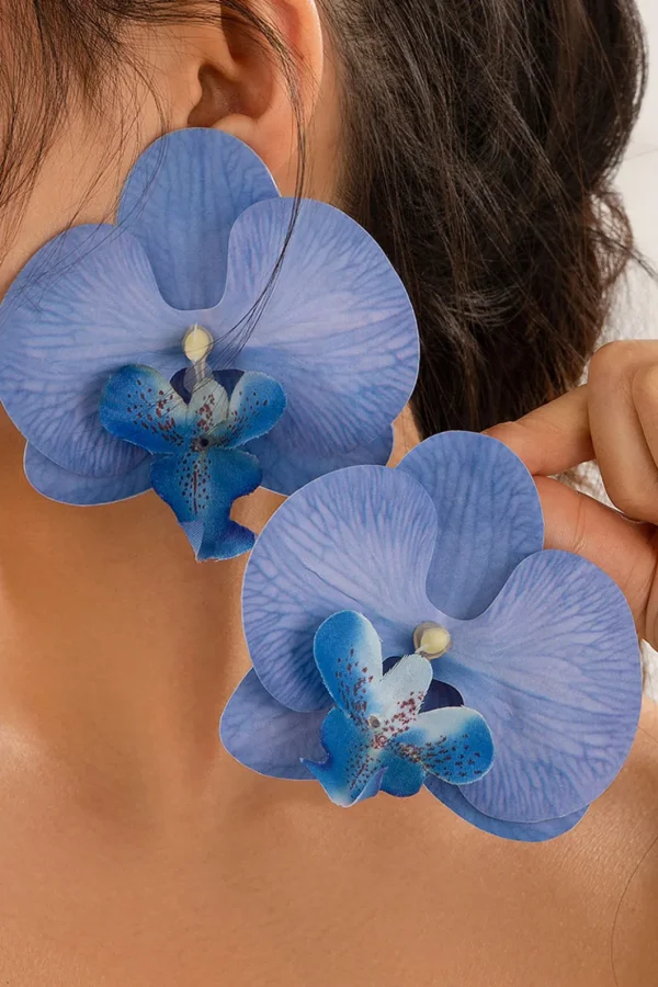 Phalaenopsis Orchid Flower Earrings>MICAS Fashion