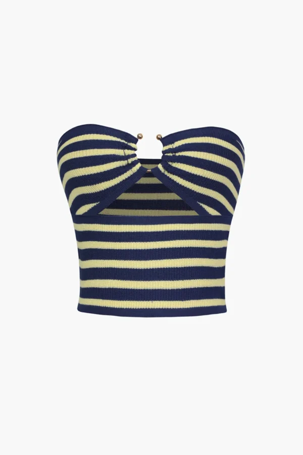 Ring Cut Out Front Tube Top>MICAS Hot