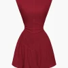 Ruched Sleeveless Mini Dress>MICAS Best