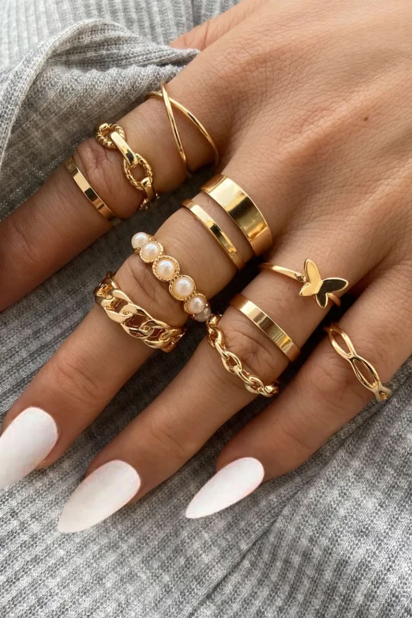 Set of 11 Pc Rings>MICAS New