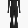 Slit Leg Cami Jumpsuit And Shrug Set>MICAS Online