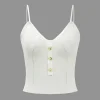 Solid Knit Button Cami Top>MICAS New