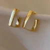Square Cutout Earrings>MICAS New