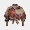 Tie Dye Print Long Sleeve Collar Shirt>MICAS New