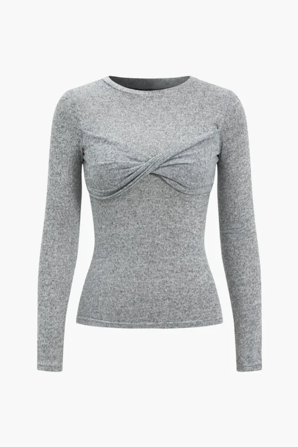 Twist Knot Long-Sleeve Top>MICAS Sale