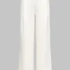 Zipper Detail High Waist Trousers>MICAS Hot